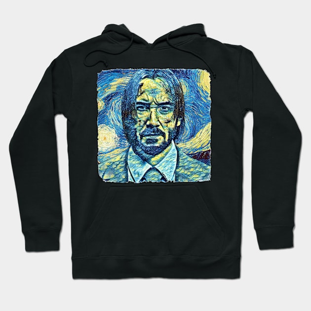 Keanu Reeves Van Gogh Style Hoodie by todos